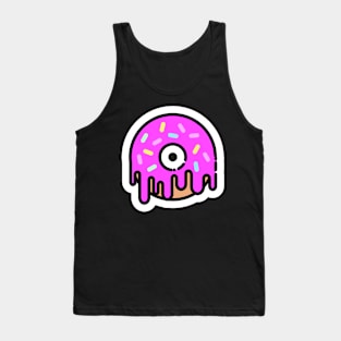 Donut // Line Art Sticker Tank Top